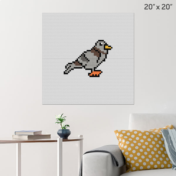 Pigeon Brick Poster