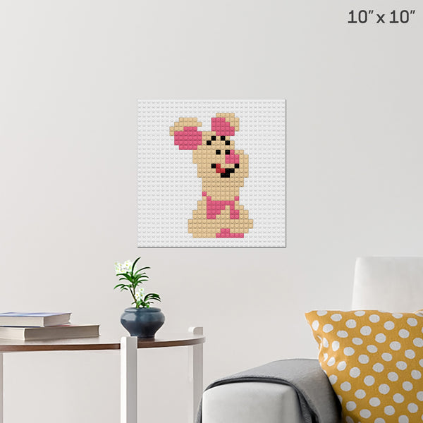 Piglet Brick Poster