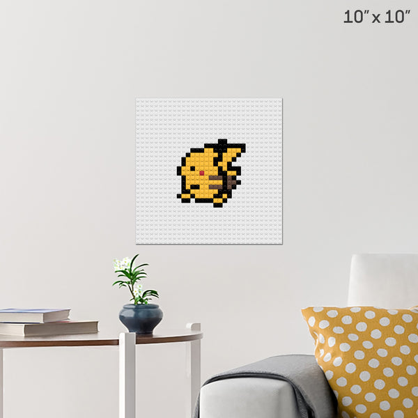 Pikachu Brick Poster