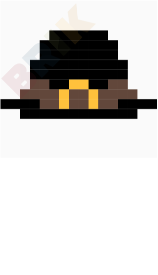 Pilgrim Hat Pixel Art