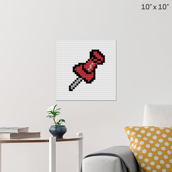 Pin Brick Poster