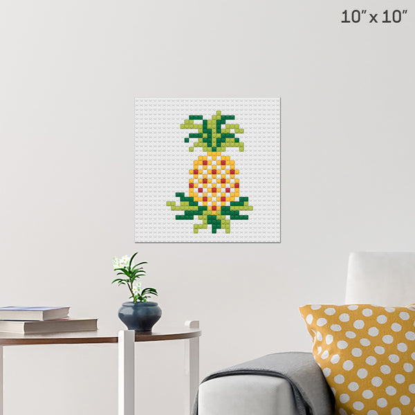 Pineapple Brick Poster