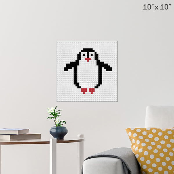 Pinguin Brick Poster