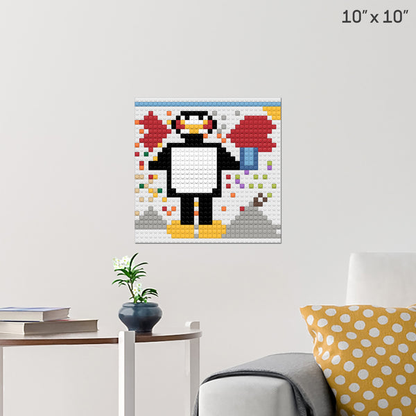pinguin Brick Poster