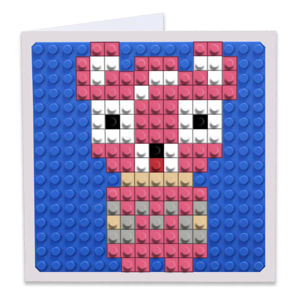 Pink Bear Greeting Card