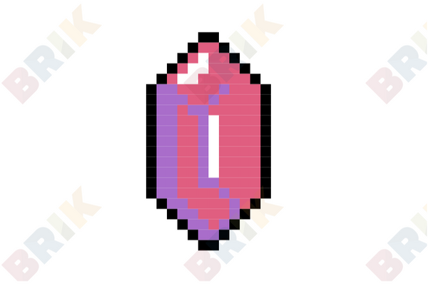 Pink Gem Pixel Art