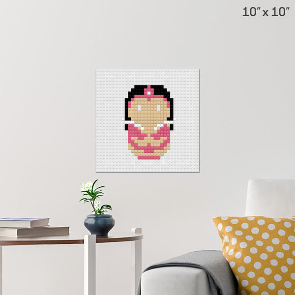 Pink lantern corps Brick Poster
