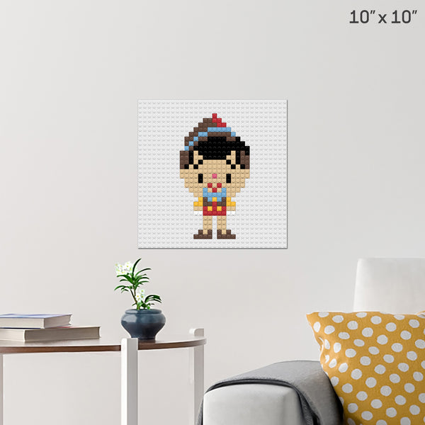 Pinocchio Brick Poster