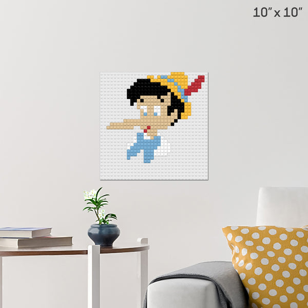 pinocchio Brick Poster