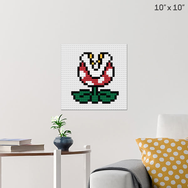 Piranha Plant Brick Poster
