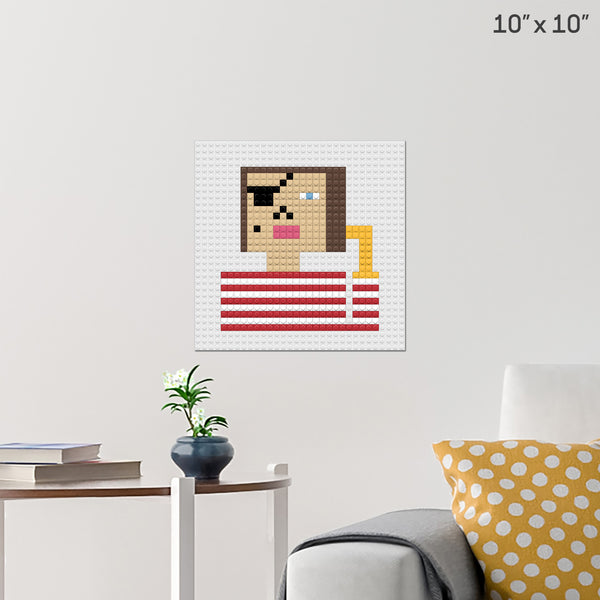 pirate Brick Poster