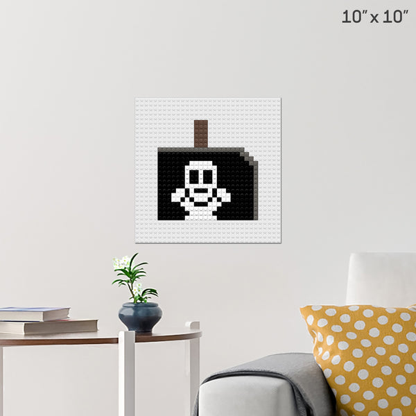PIRATE SHIP TOP Brick Poster