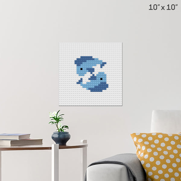 Pisces Brick Poster