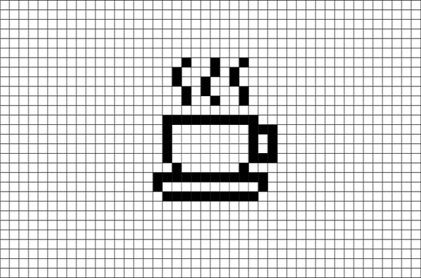 Pixel Coffee Cup