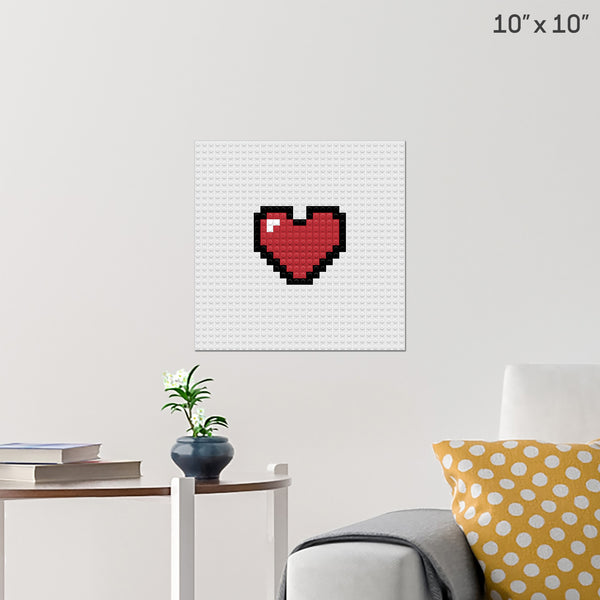 Heart Brick Poster