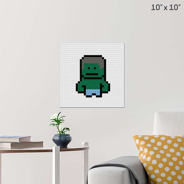 Hulk Brick Poster