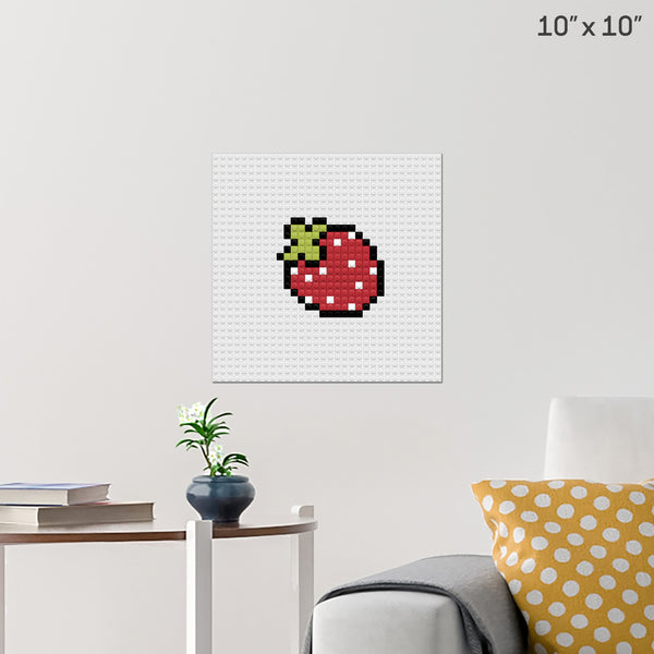 Strawberry Brick Poster