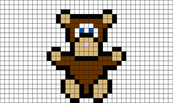 Pixel Teddy Bear