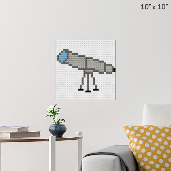 Telescope Brick Poster
