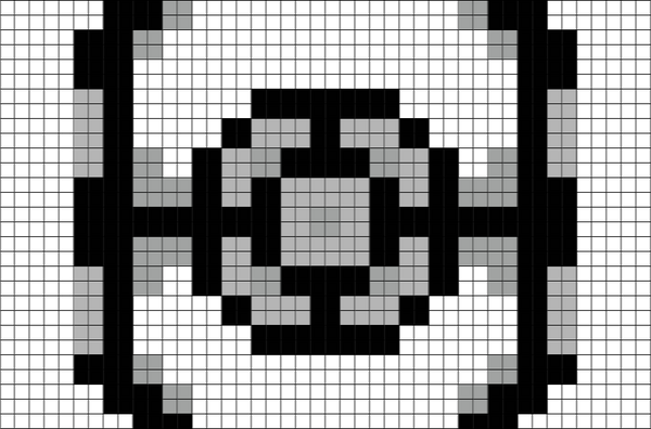 Pixel TIE Fighter Star Wars