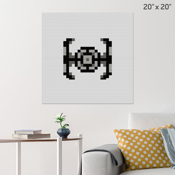 TIE Fighter Star Wars Brick Poster