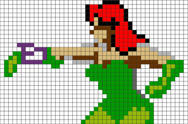 Poison Ivy Pixel Art