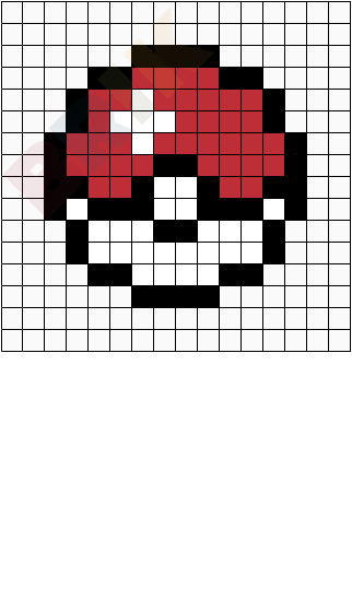 Poke Ball Pixel Art