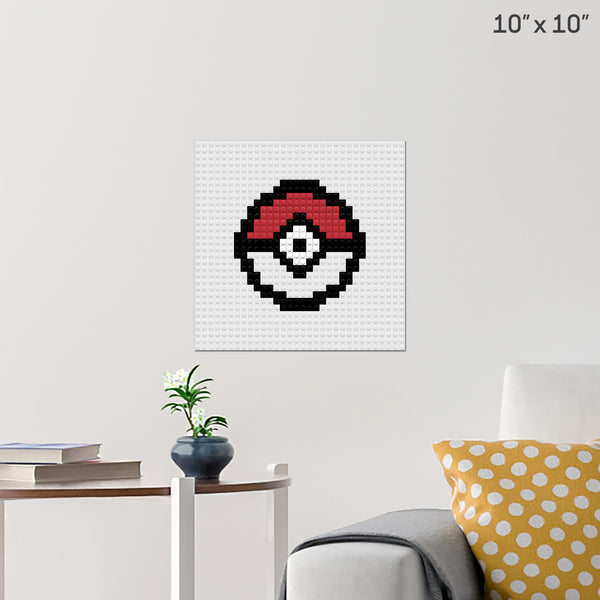 Pokeball Brick Poster