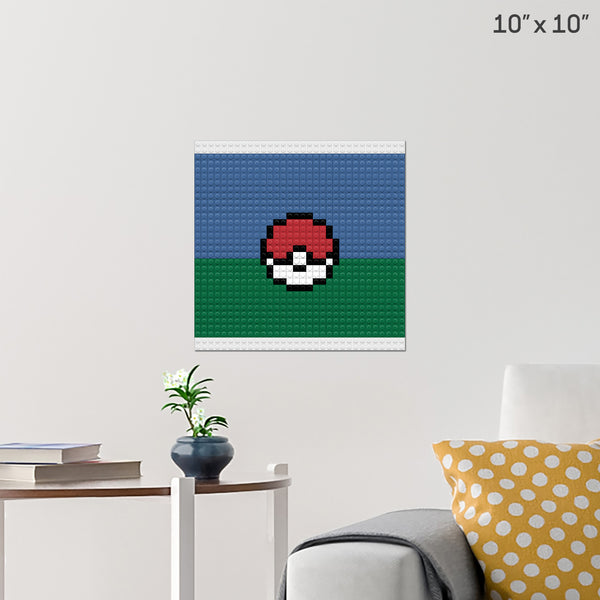 Pokeball Brick Poster