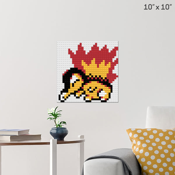 Pokemon - Cyndaquil Gen 2 Sprite Brick Poster