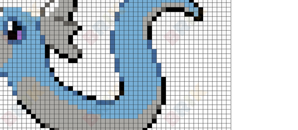 Pokemon - Dratini Ruby and Sapphire Front Sprite