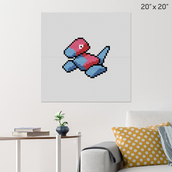 Pokemon - Porygon Gen 3 Sprite Brick Poster