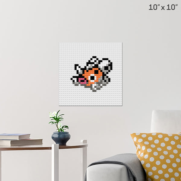 Pokemon - Seaking Gen 3 Menu Sprite Brick Poster