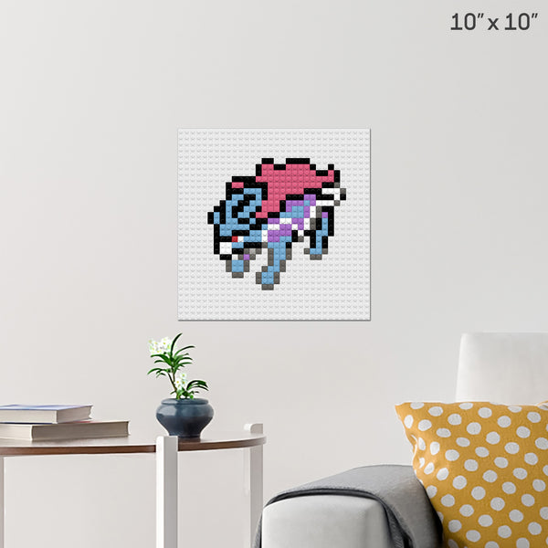 Pokemon - Suicune Gen 3 Menu Sprite Brick Poster