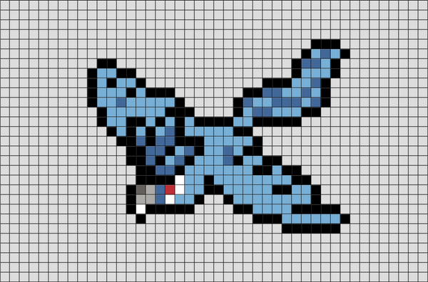 Pokemon Articuno Pixel Art