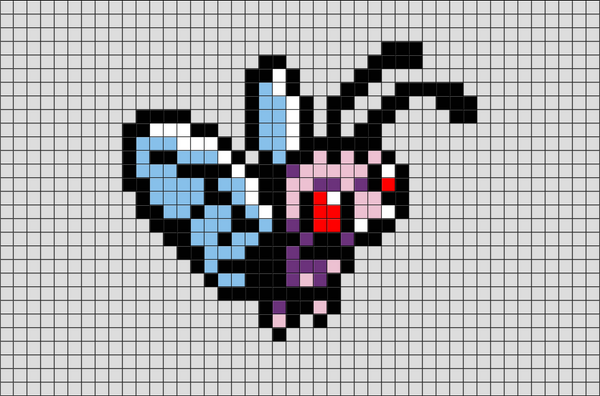 Pokemon Butterfree Pixel Art