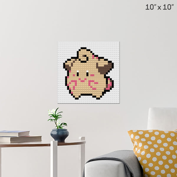 Pokemon Cleffa Brick Poster