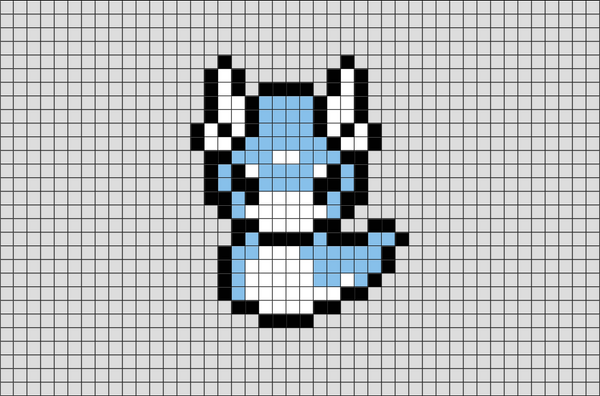 Pokemon Dratini Pixel Art