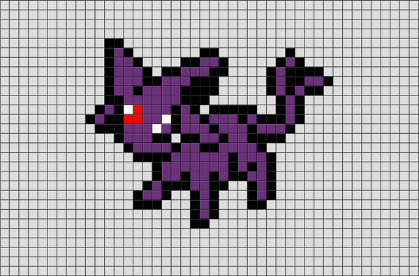Pokemon Espeon Pixel Art