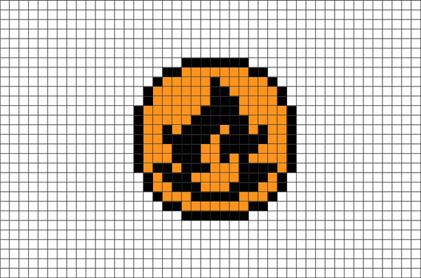 Pokemon Fire Energy Pixel Art