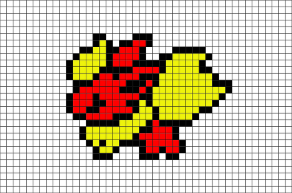 Pokemon Flareon Pixel Art