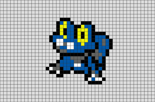 Pokemon Froakie Pixel Art