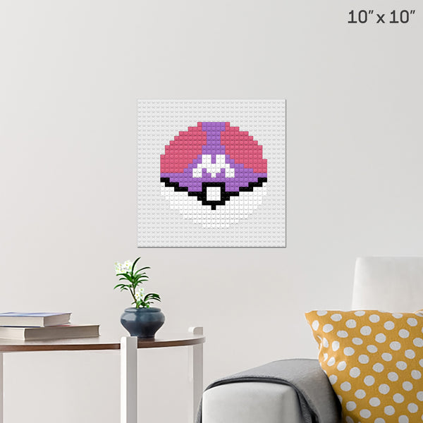 Pokemon Go Master Ball Brick Poster