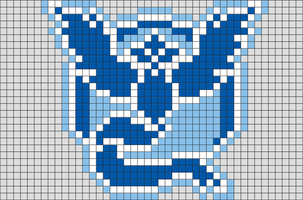 Pokemon Go Team Mystic Pixel Art