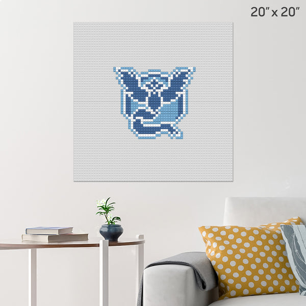 Pokemon Go Team Mystic Brick Poster