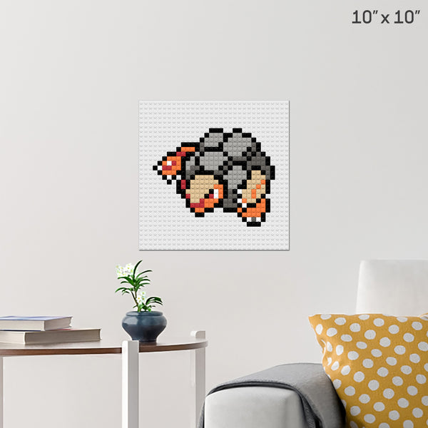 Pokemon Golem Brick Poster