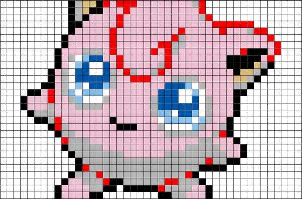 Pokemon Jigglypuff Pixel Art