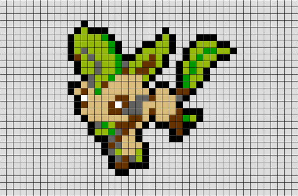 Pokemon Leafeon Pixel Art