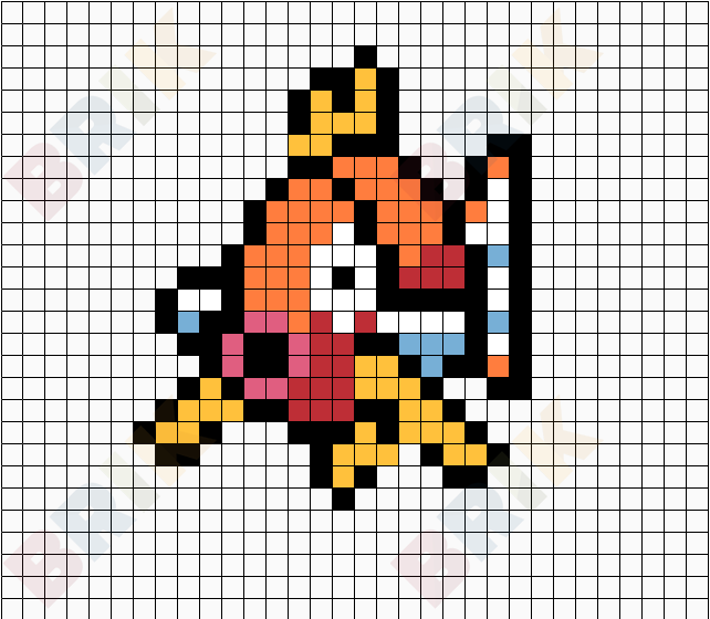 Shiny Magikarp Pixel Art
