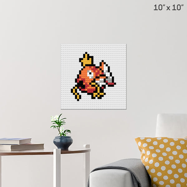Pokemon Magikarp Brick Poster